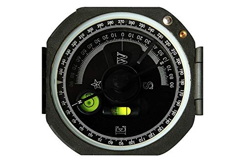 WINNES Portable Compass, Fluorescent, Waterproof and Shakeproof for Geological Exploration, Hunting, Hiking with Case and Strap