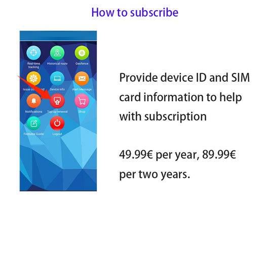 Winnes GPS Tracker exclusive subscription link, just provide SIM card information and device ID to help subscribe, no need to do it yourself